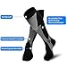 Compression SocksCompression Socks for Men & Women,20-30 mmhg for Flight, Maternity, Athletics, Travel, Nurses - Medical Care Grade, Boost Stamina, Circulation & Recovery, Black