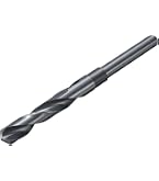 45/64" HSS Drill Bit – Reduced Shank 1/2" With 3-Flat Design, 118° Point, Nitriding Black Finish For Plastic, Wood & Soft Metal (4241 Steel)