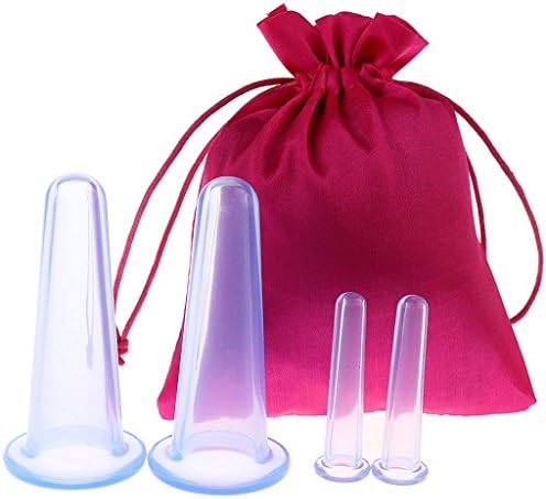 Angker Cupping Therapy, Anti-cellulite Cups beauty, Silicone Vacuum Cupping Cups, therapy massage cupping cup set for Absorbing Moisture Eliminating Wrinkles,Muscle Soreness, Pain Relief, Injury Recovery
