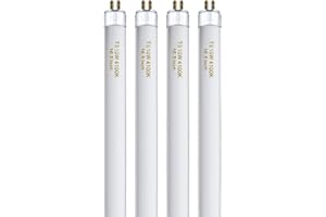 AMGOLIBI T5 10 Watt F10T5/CW Light Bulb 16" Under Cabinet Lights Cool White, T5 10W Fluorescent Bulb Compatible with Jasco,Philips, Sylvania Lighting Fixture, 900lm G5 Base, 4Pack