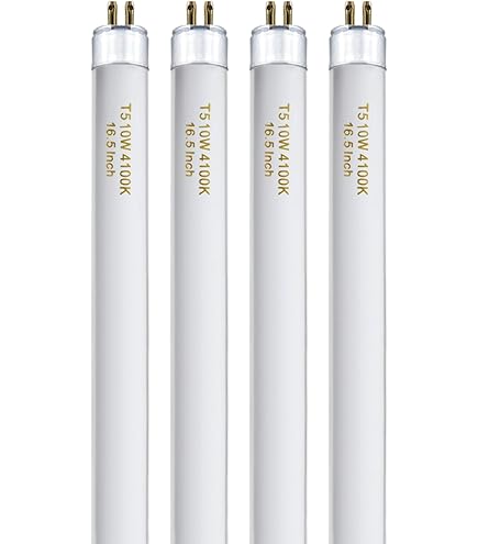 F10T5 Fluorescent Bulbs Cool White 4200K - 10W T5 16.5 Inch G5 Base 2-Pack