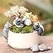 Adarl 6pcs Lucky Cat Jungle Animal Decal Art Home Decor Landscape Ornament