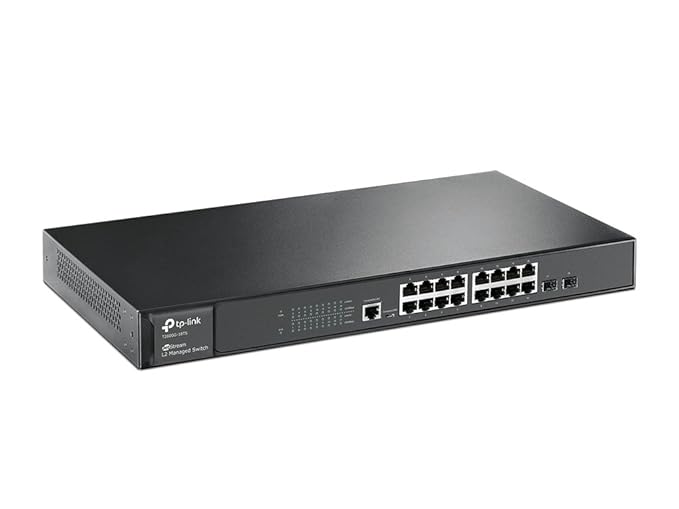 TP-Link T2600G-18TS(TL-SG3216) Jetstream-16-Port-Gigabit L2 Managed Switch mit 2 SFP-Slots