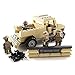 Desert Army Pickup Truck and US Marines - Military Building Block Toy