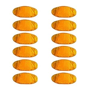 Nobranded 12 PCS Bicycle Spoke Reflector, Bicycle Reflector for wheels, Orange Bicycle Spoke Reflector Kits, Reflective…