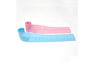 PDC HEALTHCARE PDC Hospital Grade Pregnancy Ultrasound Belt Elastic Fetal Pink and Blue Heartbeat Monitoring 48" Security Straps, Button Hole Closure, Soft | Case of 50 with Sets of 2