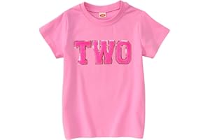 GLIGLITTR Toddler Baby Girls Birthday Shirt 2nd 3rd 4th Birthday Tshirt Two Three Four Bday Party Outfits Embroidery Tee Tops