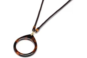 JOJOPANDA Eyeglass Holder Necklace Acrylic Eyeglass Loop Strap Sunglasses Holder Ring Chain Lanyard