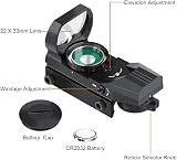 Feyachi Red Dot Sight Reflex Sight Multi-Rire with 4 Styles 20mm/22mm Mount view 3