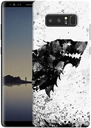 iShoppe Game of Thrones - House Stark Watercolor Art Printed Design TPU Slim Soft Transparent Clear Flexible Silicon Mobile Back Cover for Samsung Galaxy Note 8"