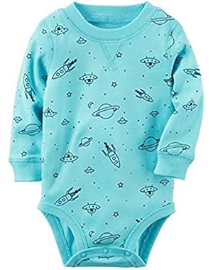 Baby Boy Space Printed Bodysuit