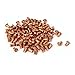 uxcell 4mm Length 2mm x 3mm Round Head Copper Solid Rivets Fasteners Gold Tone 100 Pcs