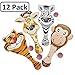 Zoo Animal Paddle Ball Game – Assorted Zoo Animal Shaped Paddle Ball Game – Great for Animal Themed Party Favors by Katzco