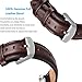 For Samsung Gear S2 Watch Band,TOROTOP Genuine Leather Replacement Band with Stainless Steel Connector for Samsung Gear S2 Sport Smart Watch Band SM-R720/R730(NOT FIT SM-R732)-Fits 6.3