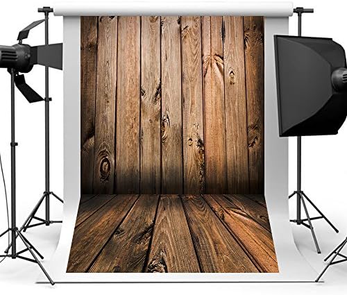 Aisnyho Wood Background Classic Wooden Floor Vinly Backdrop for Photographer Studio Video Shooting 5x 7ft