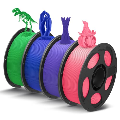 ANYCUBIC PLA Filament 1.75mm, Einfach zu drucken, Haltbarer, 4KG Set