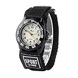 Misskt Outdoors Watch with Black Velcro Strap Children Kids Watches Outdoor Sports Boy Girl Waterproof Watches