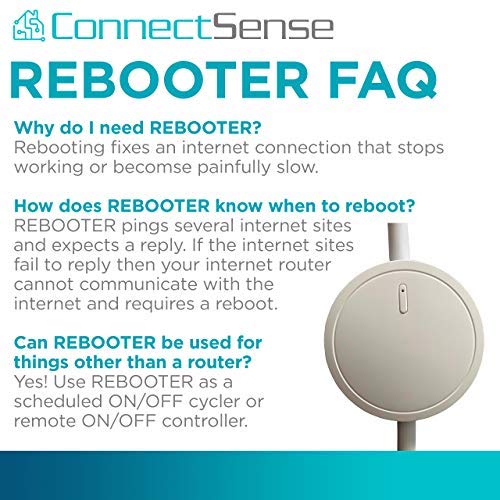 ConnectSense Router Rebooter, Monitors Your and Automatically