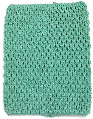 PoshNPretty Crochet Tutu Fairy Princess Pettiskirt Halter Waffle Tube Top - Mint