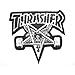 THRASHER Skate Goat Pentagram Iron On Sew On Skater Punk Embroidered Patch
