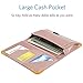CoBak Server Book - Waitress Book Organizer with Zipper Pouch for Restaurant Waitstaff, 5 Large Pockets with Pen Holder,Pink Glitter.
