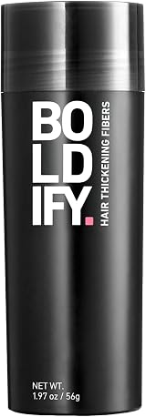 Boldify Hair Fibres 56g - Instant Fuller Look, 14 Shades, Black