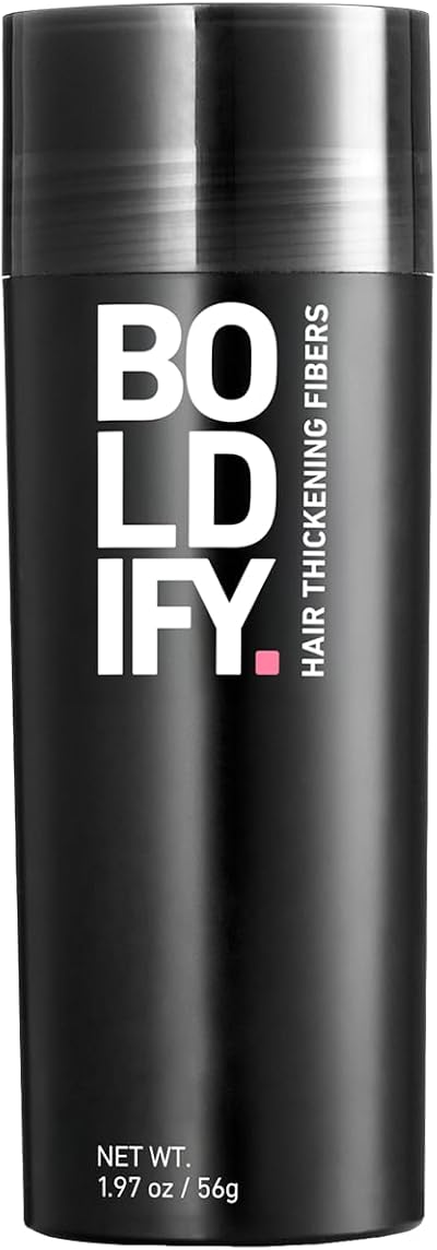 Boldify Hair Fibres 56g - Instant Fuller Look, 14 Shades, Black