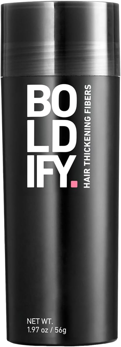 Boldify Hair Fibres 56g - Instant Fuller Look, 14 Shades, Black