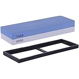 Whetstone 1000/6000 Whetstone Set Knife Sharpening Stone 2 Side Grit Whetstone Sharpener Grit Chef Kitchen Knife Sharpener with Rubber Holder
