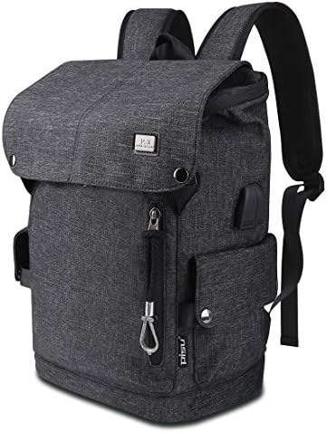 Practical High Capacity Travel Business Backpack with USB Charging Port Headphone Port, Anti-Theft Water Resistant 15.6 Inch Laptop Backpack for Men & Women