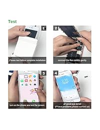 Pantalla LCD de repuesto para iPhone 8 Plus, pantalla táctil LCD, digitalizador de repuesto para montaje completo con kit de herramientas de reparación