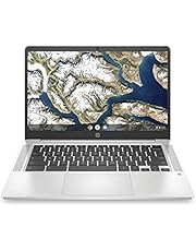 HP Chromebook 14a-na0024nr Laptop, Intel Celeron N4020, Intel UHD Graphics 600, 4 GB RAM, Internal Storage 32 GB eMMC, Chrome OS (2021, Mineral Silver)