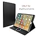 iPad Pro 9.7 Case, BoriYuan Vintage Genuine Leather Slim Folio Flip Stand Smart Cover for Apple iPad Pro 9.7 Inch with Magnetic Sleep/Wake Function, Black