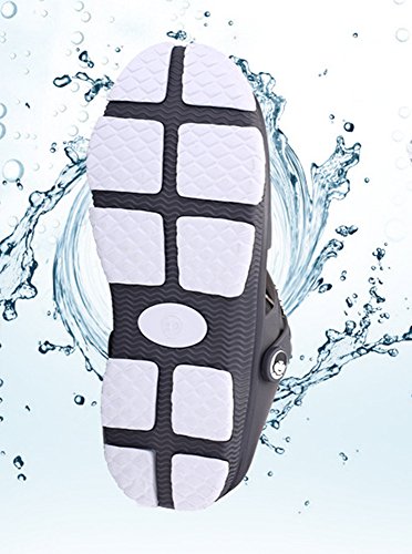BEFAiR Men's Summer Slip on Mule Sandals Adult's Clogs Beach Sport Slippers (10.5 D(M) US, Black)