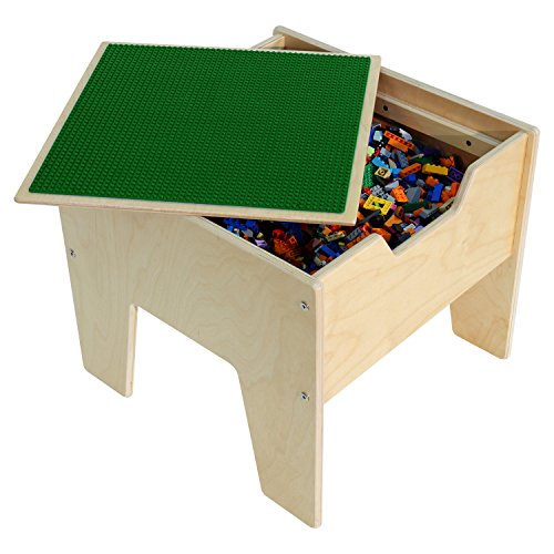 Contender C991300-G 2-N-1 Activity Table with Green Lego Compatible Top - RTA - Thumbnail 3