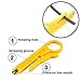 Maxmoral 2-Pack Mini Wire Stripper Cutter,Impact Punch Down Tool,SK Manganese Steel 110 Blade for Network Wire Cable,Keystone Jack RJ45 Ethernet Module