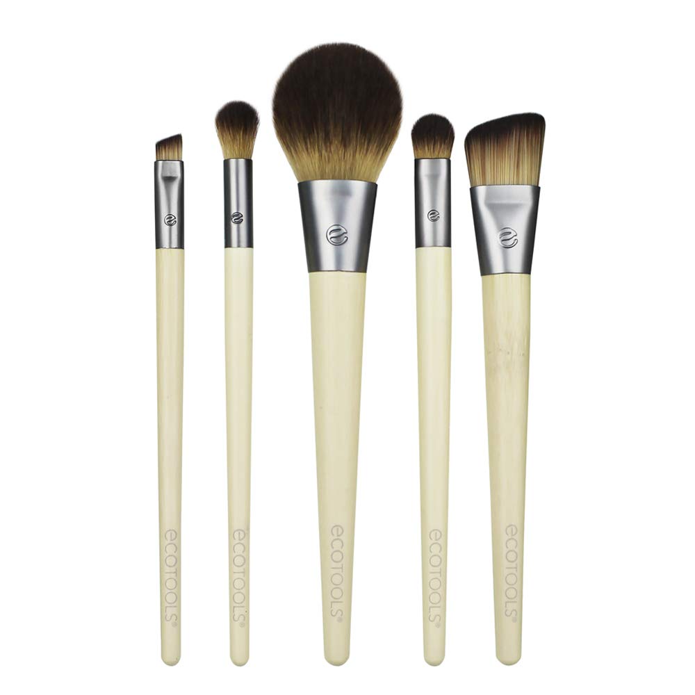 EcoTools Makeup Brush Set for Eyeshadow, Foundation, Blush, and Concealer, Set of 5: Beauty