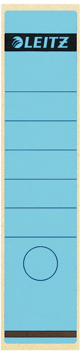 Leitz 16401035 Spine Labels Self-Adhesive Long Wide Pack of 100 Paper White