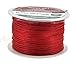 Mandala Crafts 1mm 109 Yards Red Cotton Waxed Cord for Jewelry Making Bracelet Cord Waxed String - Beading String Thread Jewelry Cords for Necklaces String