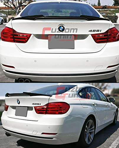 Cuztom Tuning Fits for 2014-2020 BMW F36 4 Series Gran Coupe 4 Door Carbon Fiber Highkick M4 Style Trunk Lid Spoiler Wing