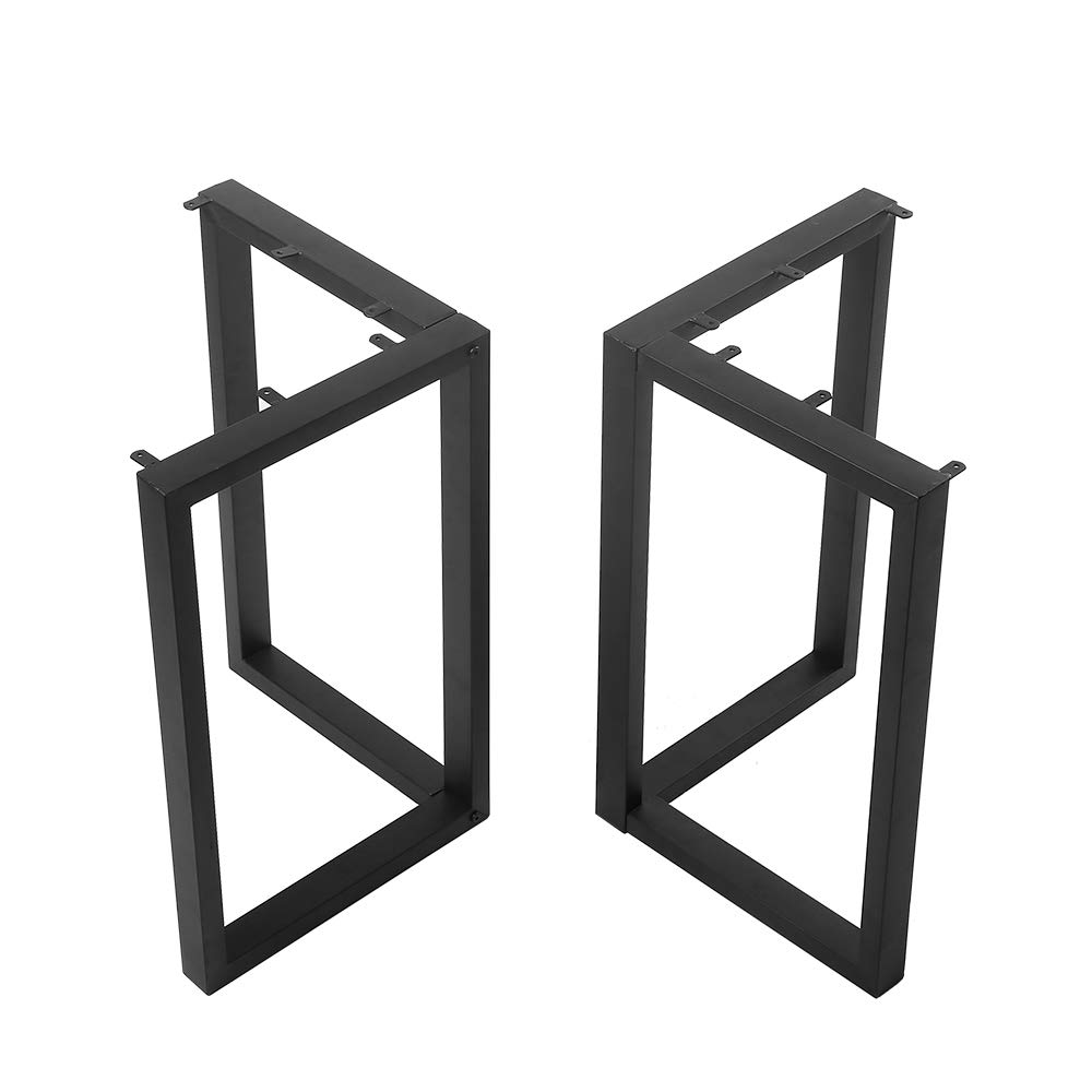 Buy GWH Black Metal Tabel Legs 28 x 24 inch Industrial Metal Legs for