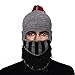 GIANCOMICS Red Tassel Roman Halloween Cosplay Knight Helmet Visor Beanie Knit Hat Cap Grey LM03