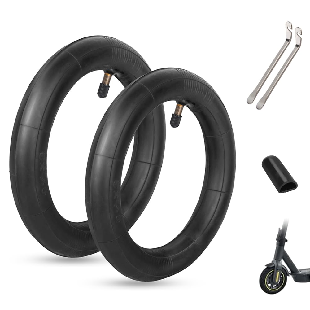 YHTSPORT 8.5 Inch Inner Tube Replacement Double Thickness, 8 1/2 x2 Inner Tube Anti-slip Replacement Tube for Xiaomi M365/Pro, 8.5" Electric Scooter Inner Tube with 2 Tire Sticks + Support Cover — image 1