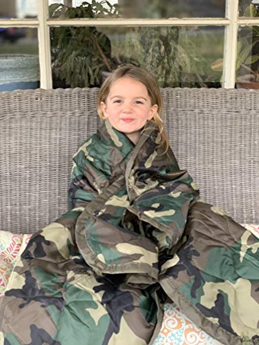 HighSpeedDaddy HSD Mini Woobie Military Style Poncho Liner Kids Baby Blanket (Woodland, Toddler) - Thumbnail 4