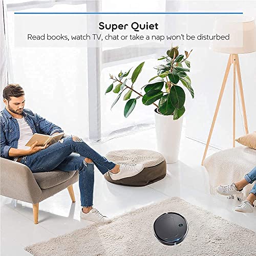 Robot Vacuum Cleaner, Tangle-free Suction , Slim, Robotic Vacuums Cleaner with Self-Charging, Ideal For Pet Hair, Hard Floor and Low Pile Carpet