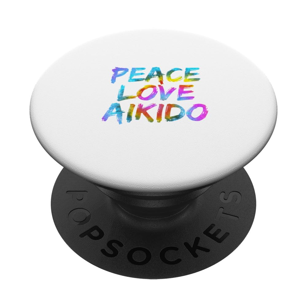 Japanese martial arts Martial Art Peace Love Aikido PopSockets Swappable PopGrip