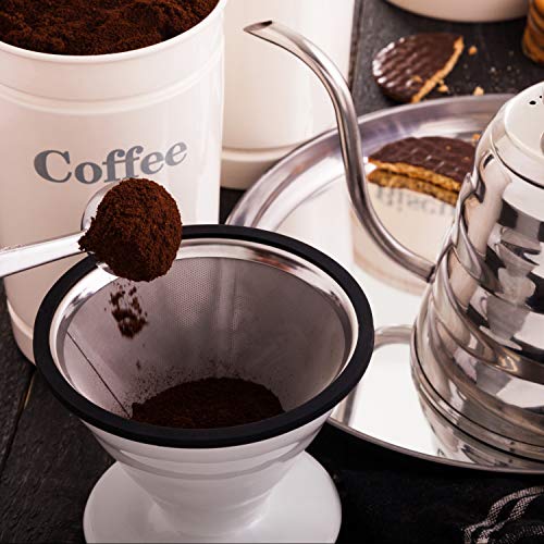 Pour Over Coffee Filter Metal Coffee Filter Paperless Stainless