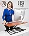 Stand Steady X-Elite Pro, Ergonomic Adjustable Height Standing Desk Converter for Home or Office, Easy Lift Sit to Stand Laptop Desk Riser for Laptop and Computer Monitor (Cherry, 28in x 20in)