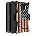 Untouchble Case for Moto Z2 Play Case, Moto Z2 Force, Moto Z Play 2 Case [Heavy Duty Clip]- Shockproof Swivel Holster Case with Built in Kickstand - Vintage America Flag