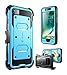 i-Blason Armorbox Case for iPhone SE 2022 (3rd Gen), [Built-in Screen Protector] Full-Body Rugged Holster Case for iPhone SE 2022/ iPhone SE 2020/ iPhone 8/7, Blue